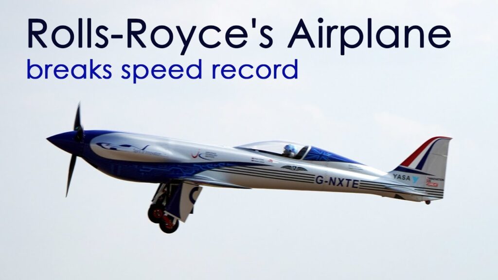 Rolls -Royce plane  smashed the electric-flight speed record | @a2zblog.in