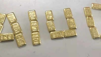 Gold biscuits  Rs 1.37 crore found hidden under passenger seat on Indigo flight from Dubai