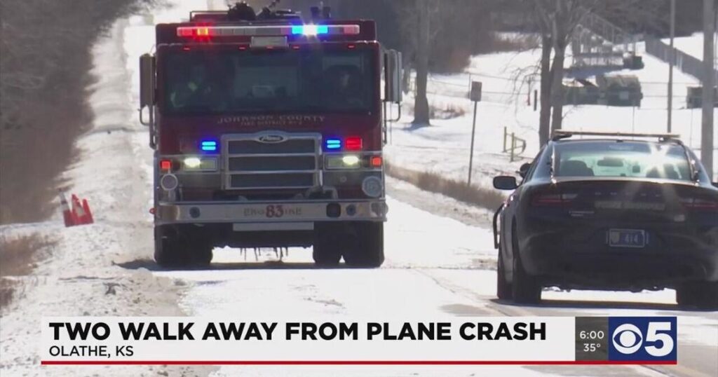 Plane crashed into some trees while making an emergency landing late Friday morning at Johnson County Executive Airport. 