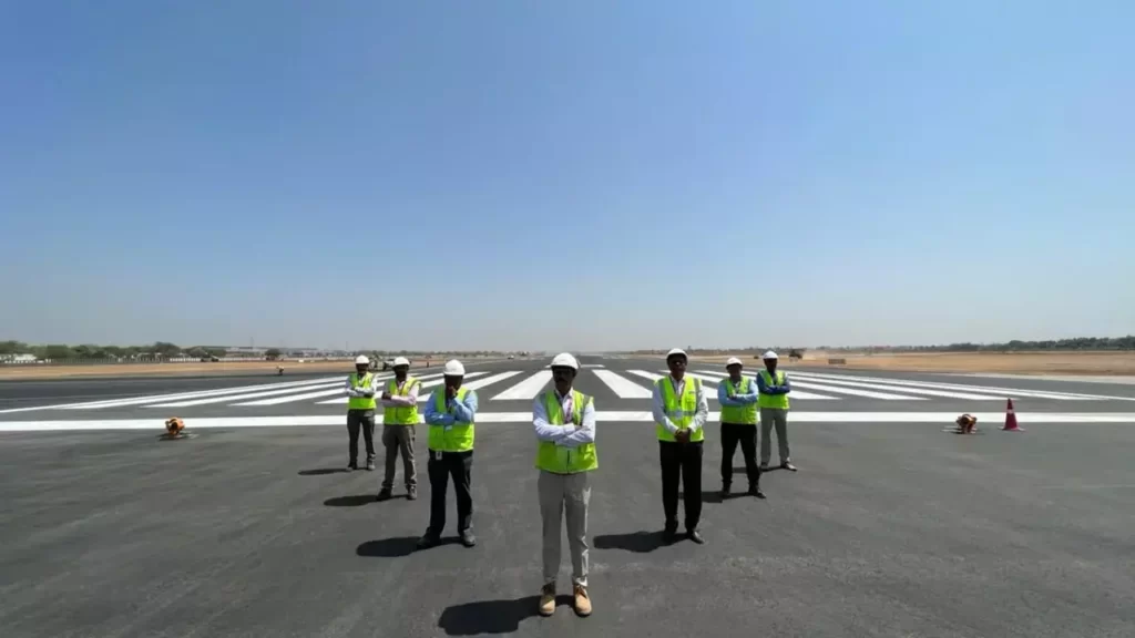Adani Group's Ahmedabad airport has finished recarpeting work on its 3.5-km-long runway in a world-record span of 75 days.