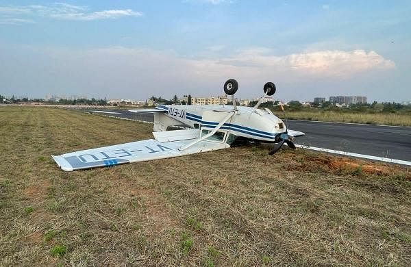 On Sunday evening, a training plane tipped over upon landing at Bengaluru's Jakkur Aerodrome. Know more here 