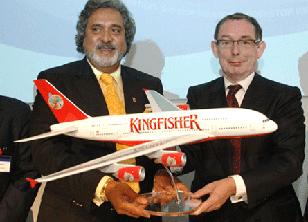 Kingfisher Airlines began operations in 2003. United Breweries Group, located in Bengaluru, owned it.  Know more here 