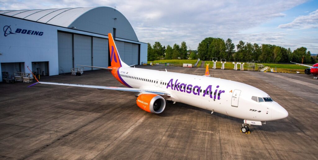 Akasa Air Boeing 737 Max Livery