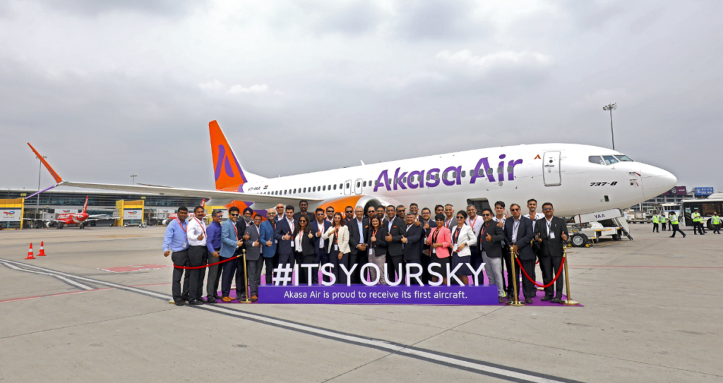 Akasa Air receives first b737 max 
