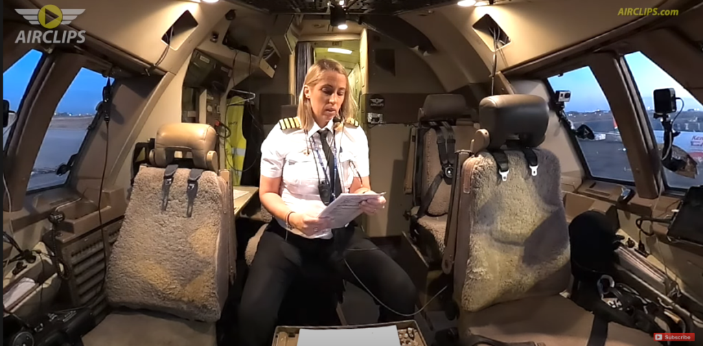 Pregnant Pilot Captain Kristin In Cockpit 