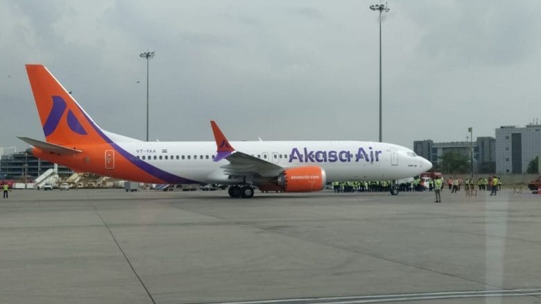Akasa Air launched its maiden flight from Chennai | EXCLUSIVE