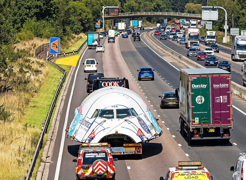 Monumental British Airways Boeing 747 Drove Down to Manchester