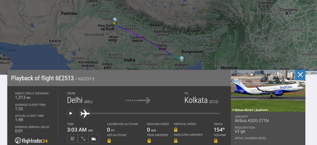 IndiGo Airlines Delhi to Kolkata flight got false cargo smoke