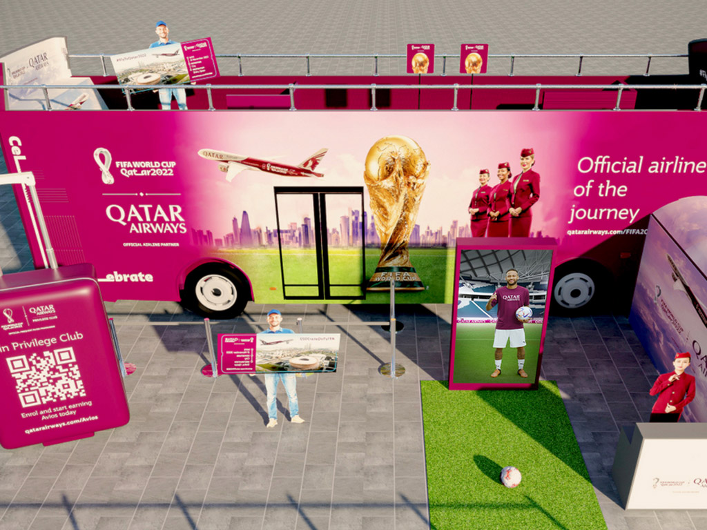 Qatar Airways begins an interactive bus trip around Europe | EXCLUSIVE