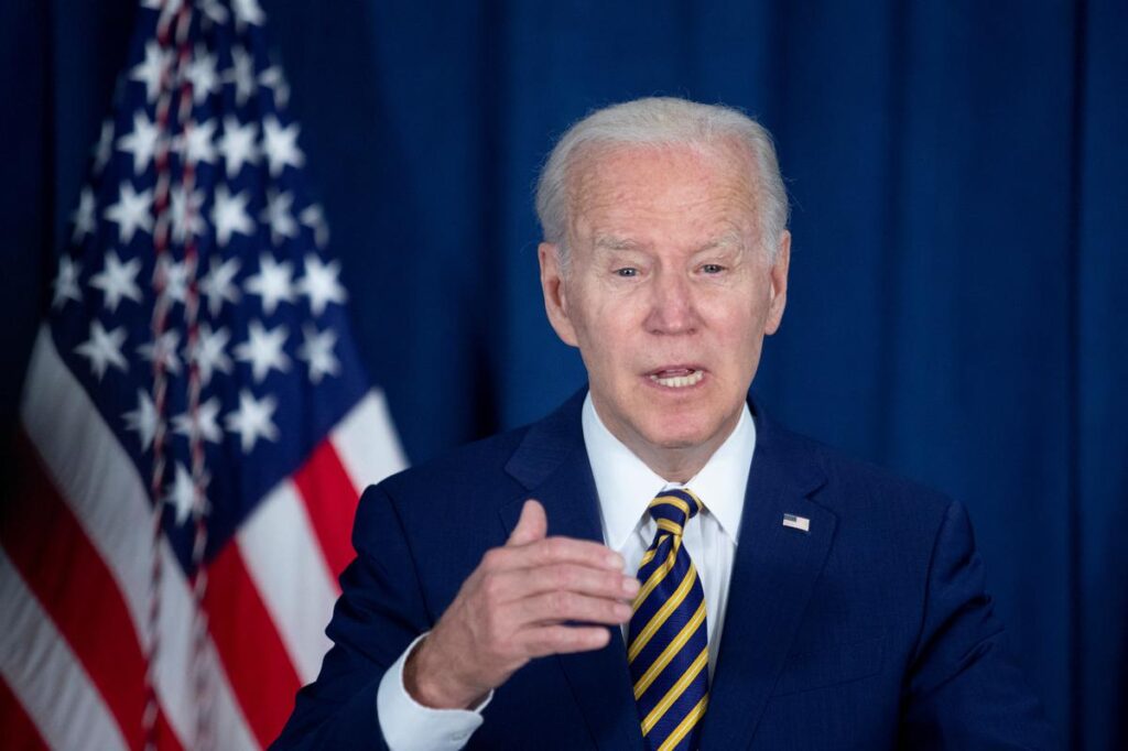 President Joe Biden held up New York's LaGuardia Airport (LGA) as an example of progress Monday while offering a sobering