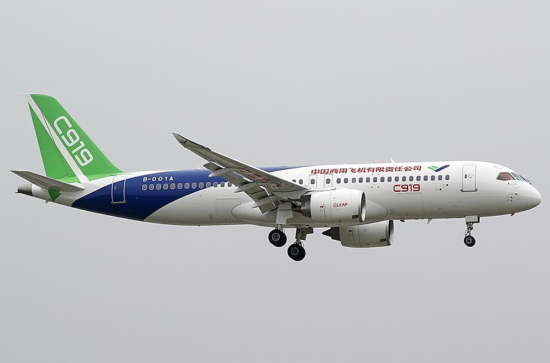  C919 produced by the Commercial Aircraft Corporation of China received type certification from the CAAC  may compete with Airbus and Boeing.