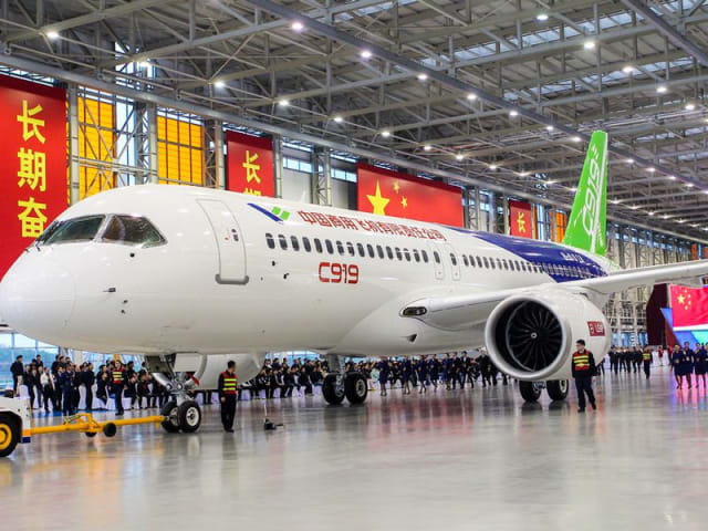  C919 produced by the Commercial Aircraft Corporation of China received type certification from the CAAC  may compete with Airbus and Boeing.