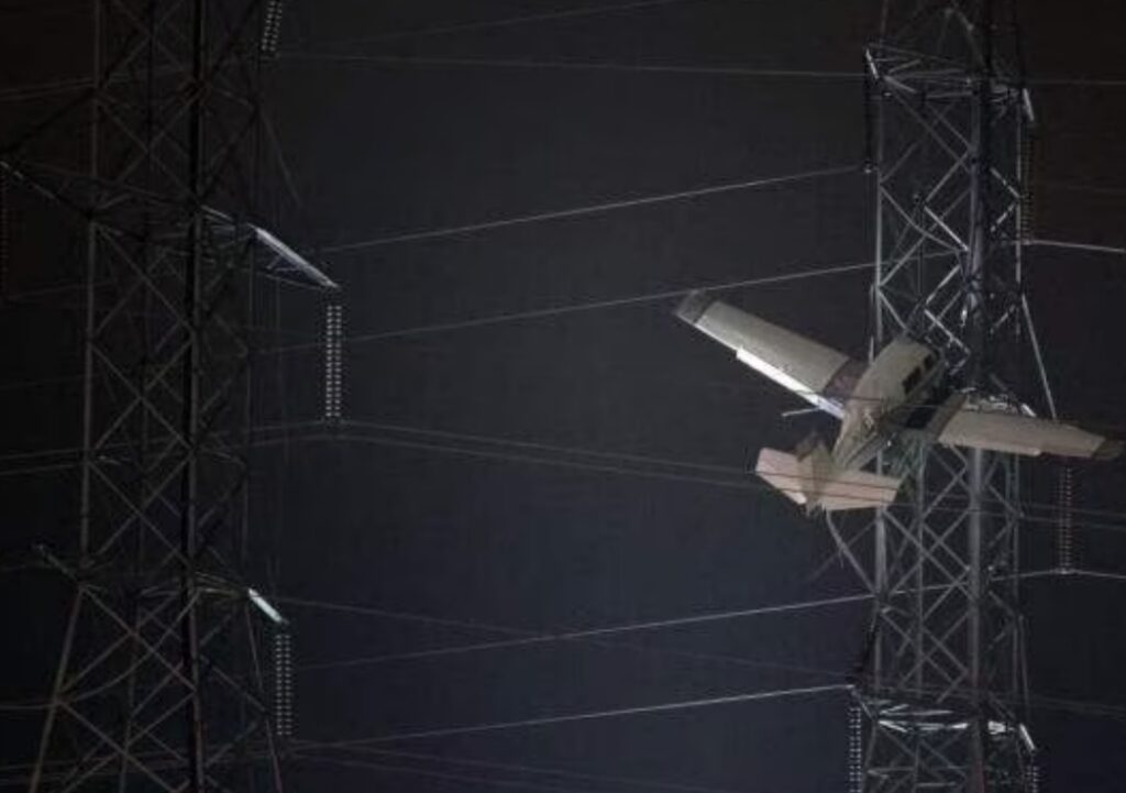 Plane Crashes Into Power Transmission Tower In Us, Cuts Off Electricity For 80,000 Residents | Exclusive
