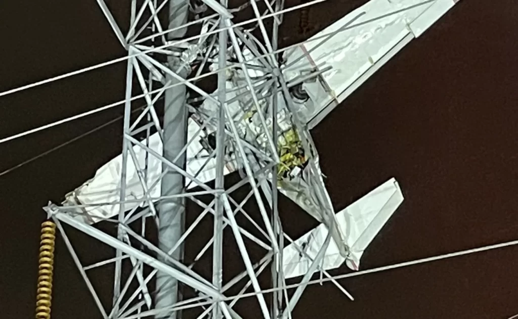 Plane Crashes Into Power Transmission Tower In Us, Cuts Off Electricity For 80,000 Residents | Exclusive
