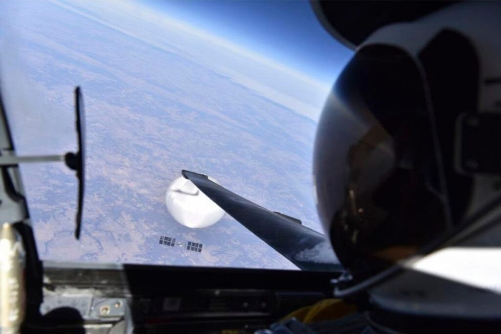 Us Pilot Captures Selfie Flying Over Chinese 'spy Balloon' | Exclusive