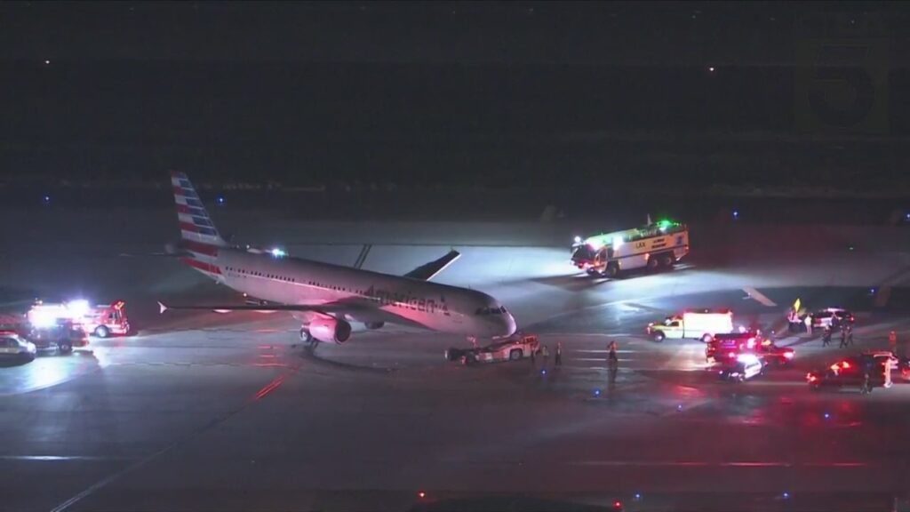 American Airlines Aircraft Collides With Shuttle Bus At At Los Angeles Airport, Injuring 5 | Exclusive