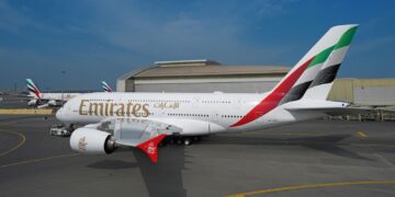 Emirates new livery on Airbus A380