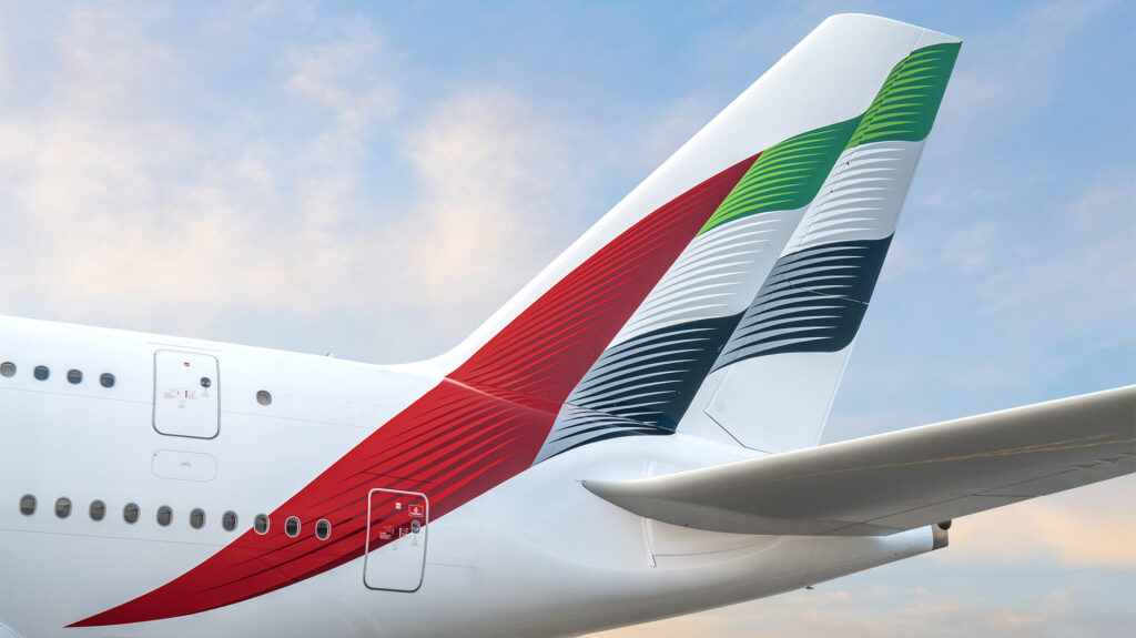 Emirates new livery on Airbus A380