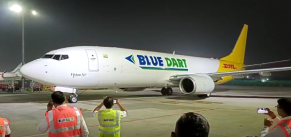 Blue Dart Boeing 737F | Image courtesy to Employee
