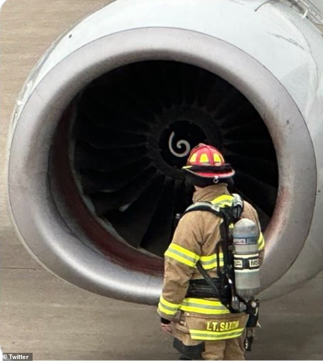 American Airlines Boeing 737 Engine Fire