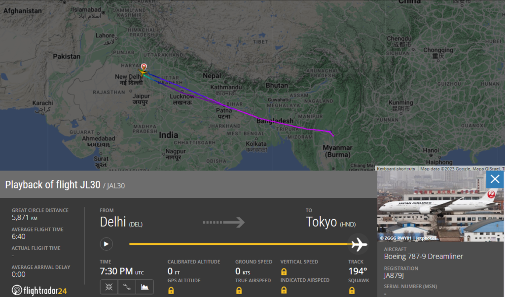 Emergency: Japan Airlines Boeing 787 returns to Delhi Airport amid technical glitch