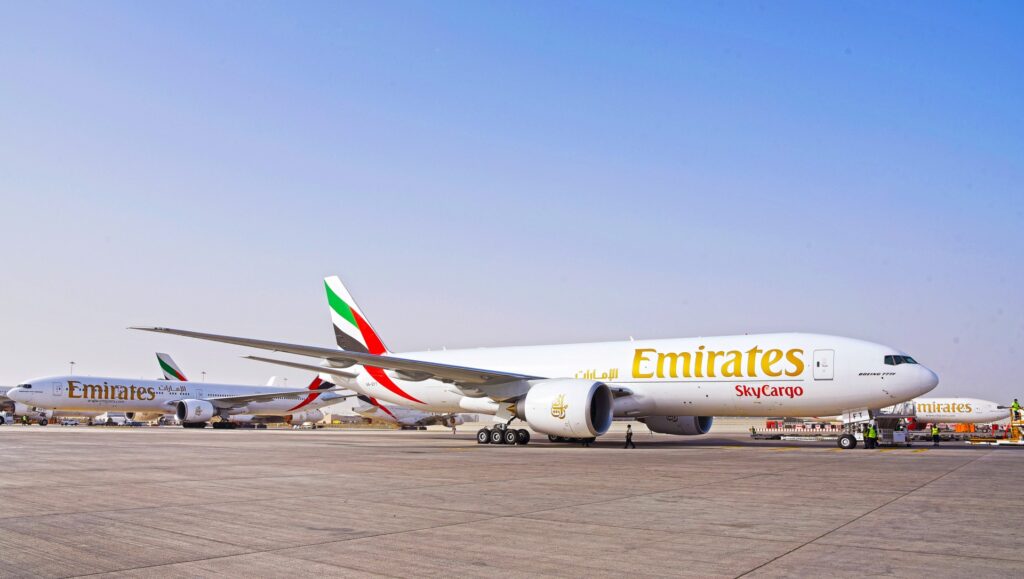 The flag carrier of UAE, Emirates (EK), intends to make an order for the next-generation widebody freighters, potentially opting for either A350Fs or Boeing 777-8Fs