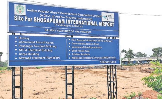 The Bhogapuram Airport in Andhra Pradesh will handle six million passengers every year