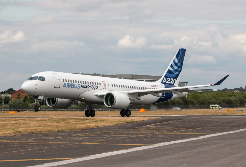 Airbus A220 aircraft