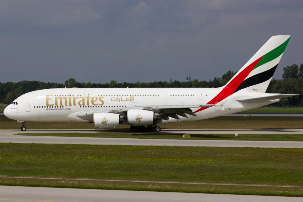 BIRMINGHAM- Emirates (EK) Airbus A380 at Birmingham Airport Receives Assistance from Emergency Services after Landing Incident.