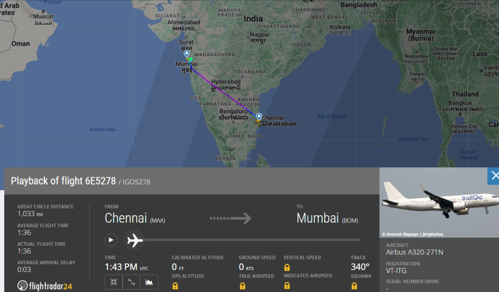IndiGo Chennai to Mumbai Flight Declares Full Emergency
