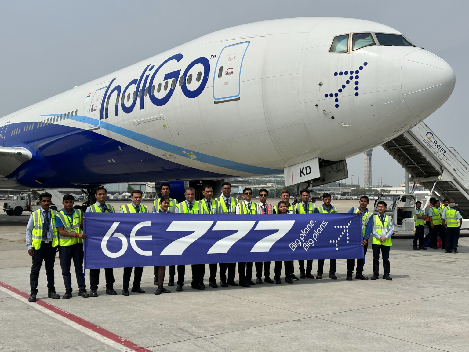 FIRST LOOK: IndiGo New Boeing 777 Gets 6E Livery, Delivery Soon ...