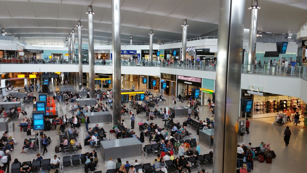 Inside Heathrow Airport 