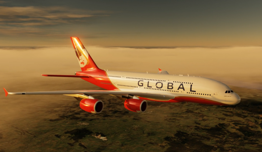 Global Airlines, New US UK Based, acquired the First Airbus A380