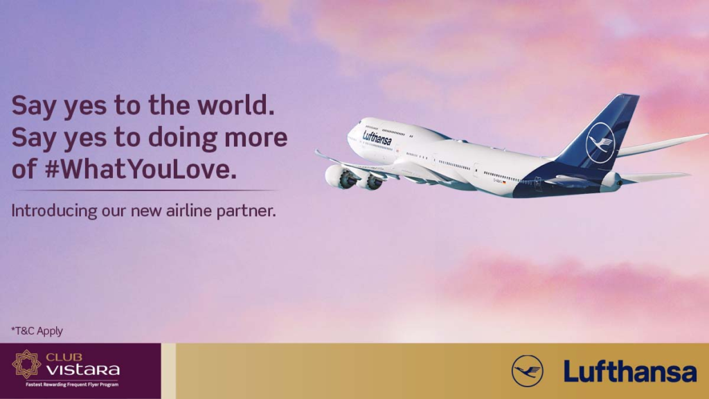 Vistara Lufthansa Intra-Europe Codeshare