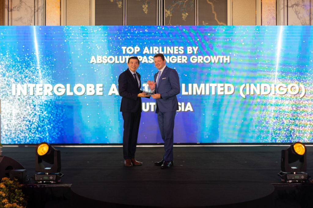 IndiGo Wins Top Airlines By Passenger Growth SouthAsia Award at the Changi Airline 2023 | Exclusive