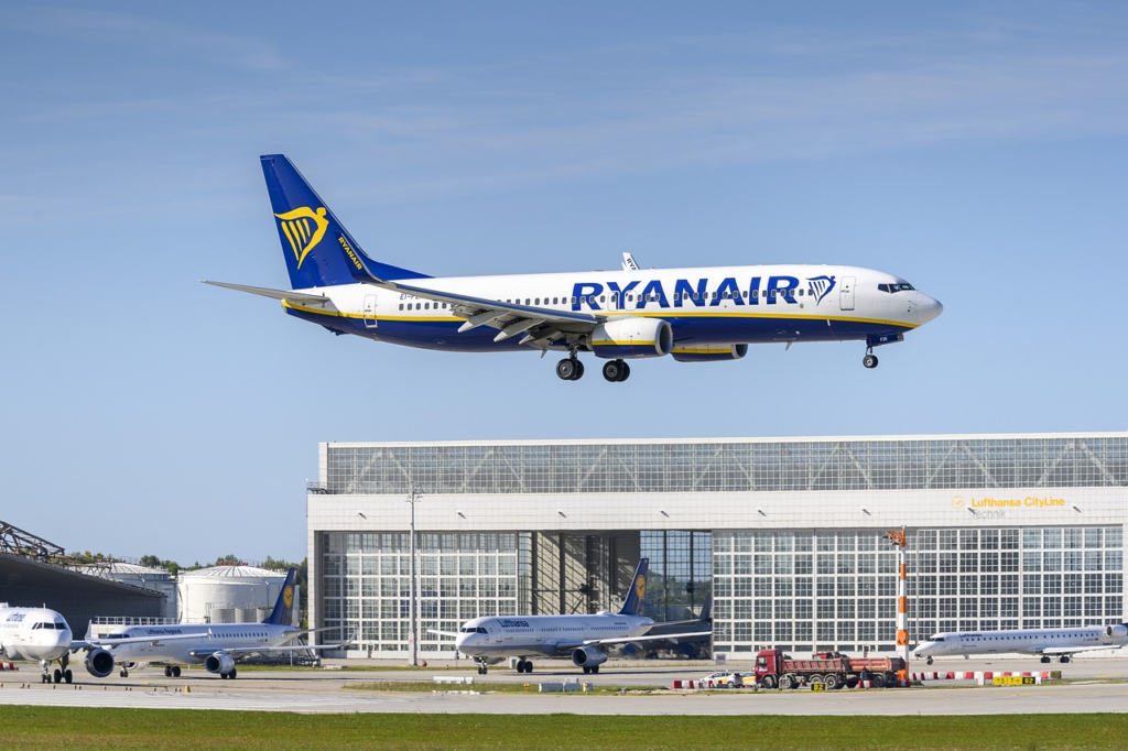 An Air France (AF) A321 was preparing for takeoff at Birmingham while a Ryanair (FR) Boeing 737 was on final approach, Accident Averted.