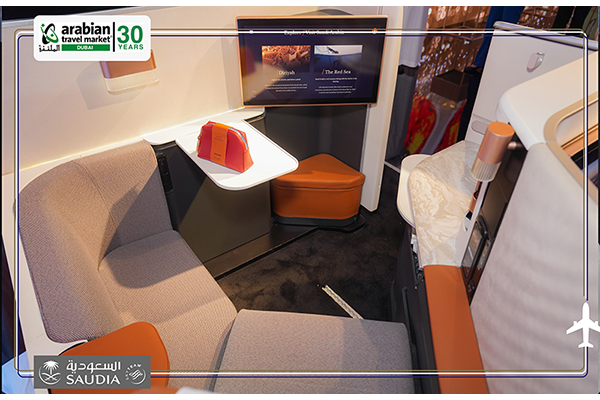 Saudia Unveils New Business Class Seat at the Arabian Travel Market 2023