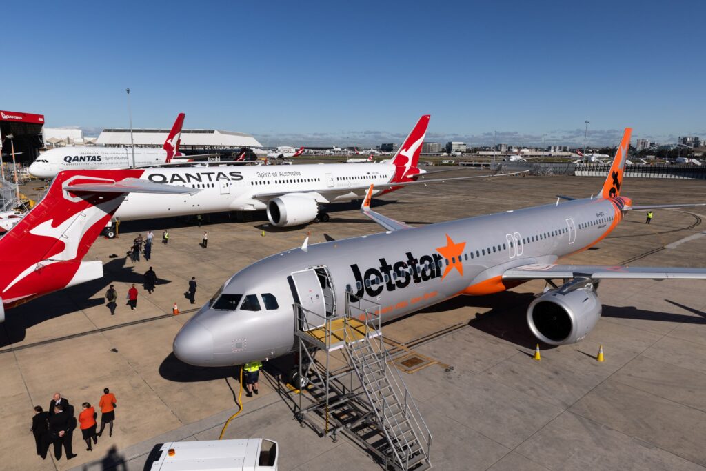 Qantas First A220 Lands in Tasmania and New Lounge in Hobart