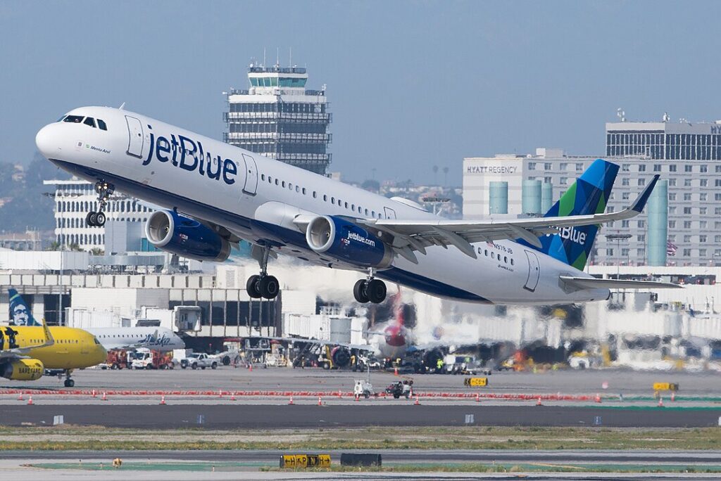 A JetBlue Airways (B6) flight aborted its takeoff on the John F. Kennedy Airport (JFK) runway on Saturday after a reported fire on board