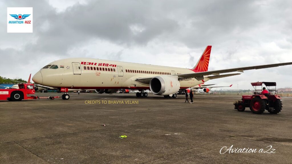 Air India Boeing 787 in AIESL MRO Maintenance hangar at Mumbai, Photo by Bhavya Velani