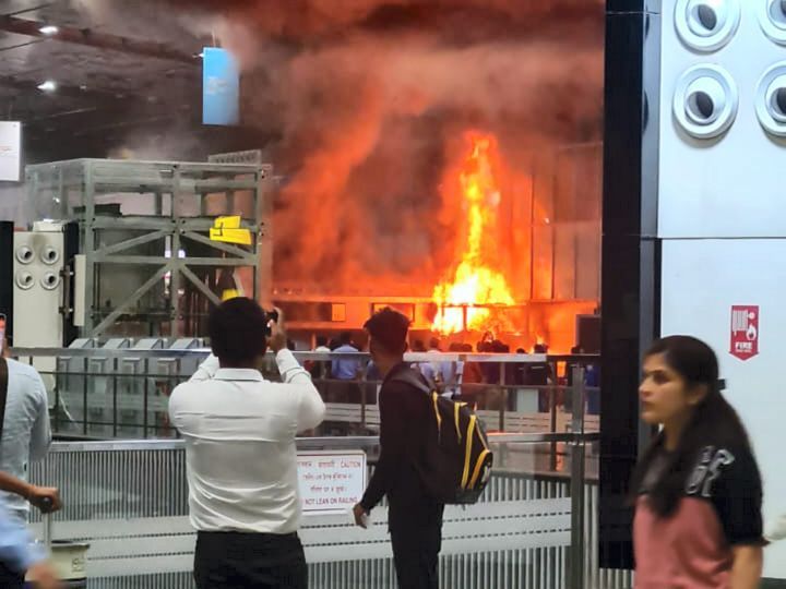 Kolkata Airport experiences a significant fire incident, with the fire brought under control; none injured