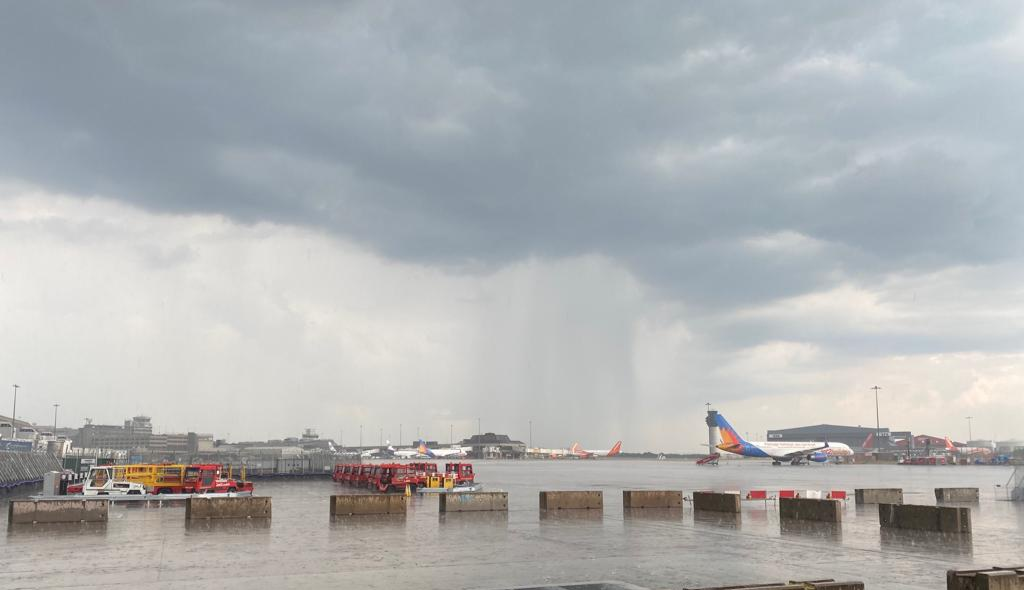 Manchester Airport Faces Delays Amid Storm and Rain | Exclusive