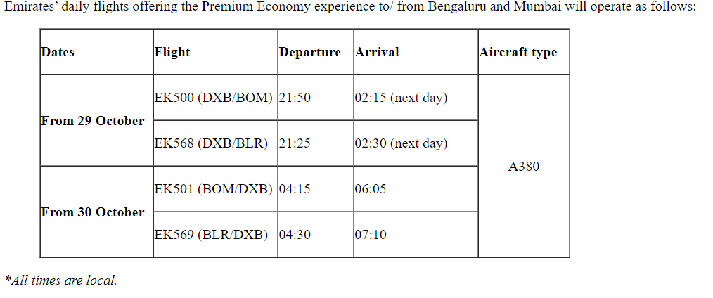 Emirates Premium Economy for First Time on Indian US Routes with New Airbus A380