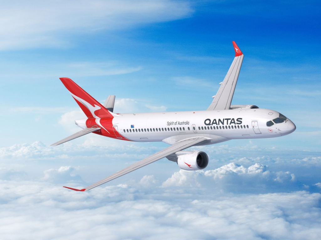 Qantas Place an Order for New Airbus A220 at Paris Air Show