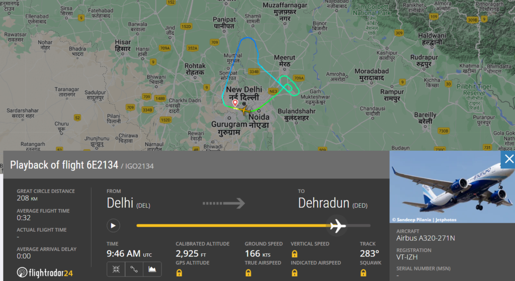 IndiGo Delhi Dehradun Flight Makes an Emergency Landing