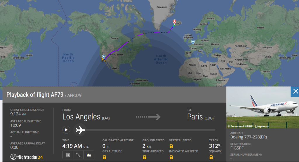 Air France Los Angeles to Paris Flight Declares Emergency Latest