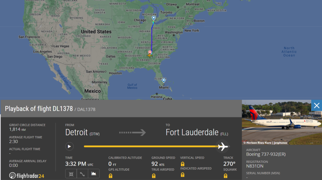 Delta Michigan to Florida Flight Diverted to Atlanta amid Unruly