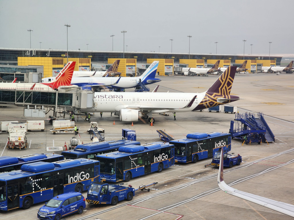 Indian Airlines at Delhi Airport