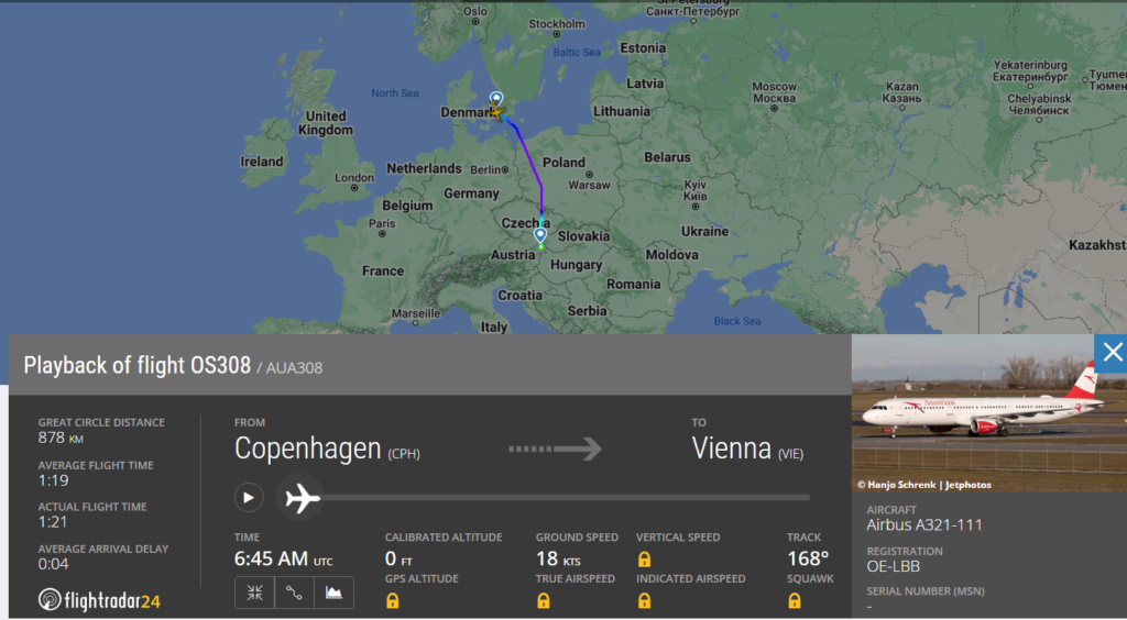 Austrian A321 Emergency