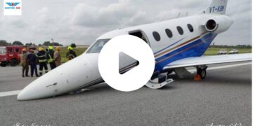 Charter Plane Experienced Nose Gear Failure at Bengaluru HAL Airport | Watch Exclusive Video
